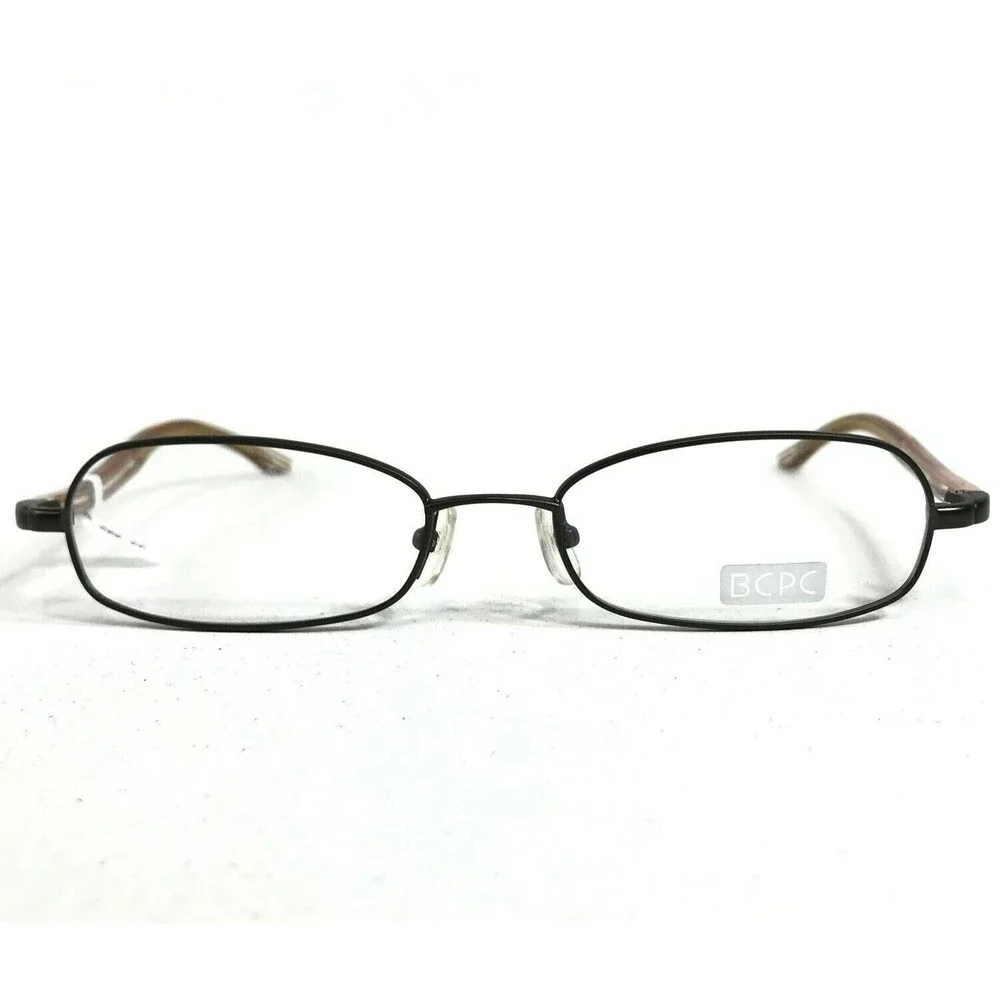 BCPC Eyeglasses Frames BP-180 COL.26 Brown Yellow Orange Round Oval 54-18-140